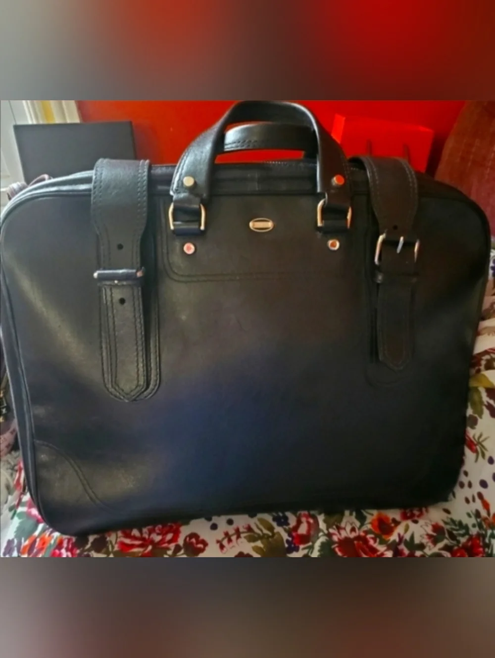 BALENCIAGA Black Beauty Travel Bag leather suitcase carry on luggage Overnight - Picture 11 of 14